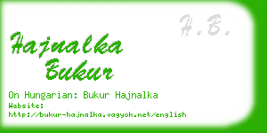 hajnalka bukur business card